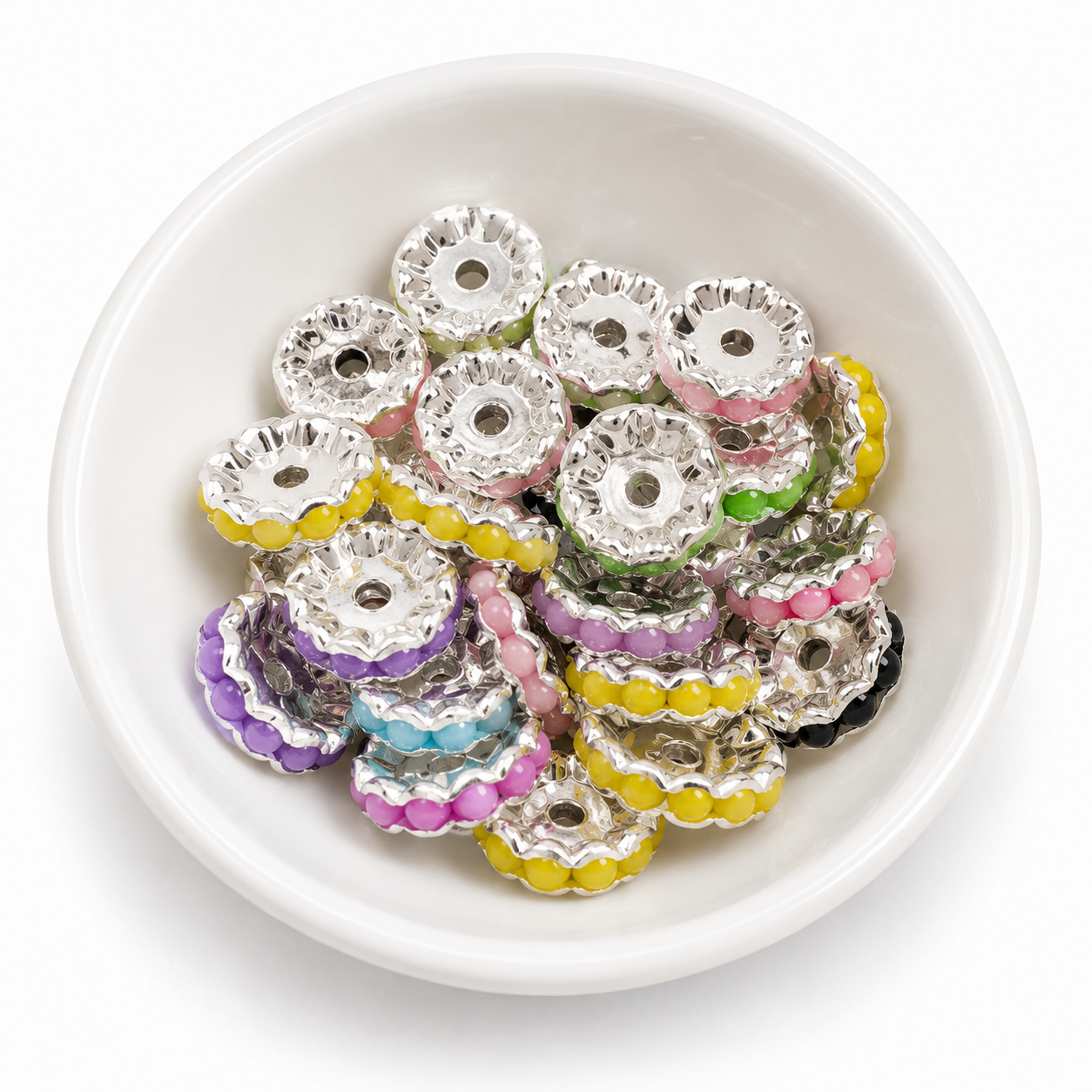 Beaded Spacer Beads – Pack of 30