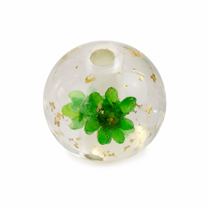 16mm Enchanted Garden Floral Beads – Mixed Colours (20 Pack)