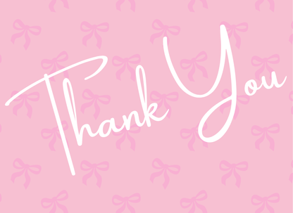 Custom Thank you card