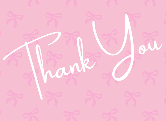 Custom Thank you card