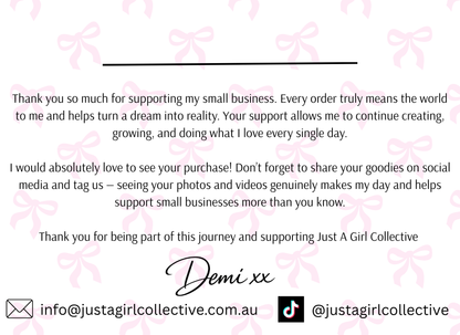 Custom Thank you card
